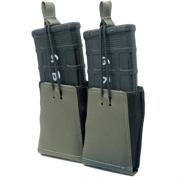 GBRS Group Double Rifle MAG Pouch W/Bungee Retention Ranger Green