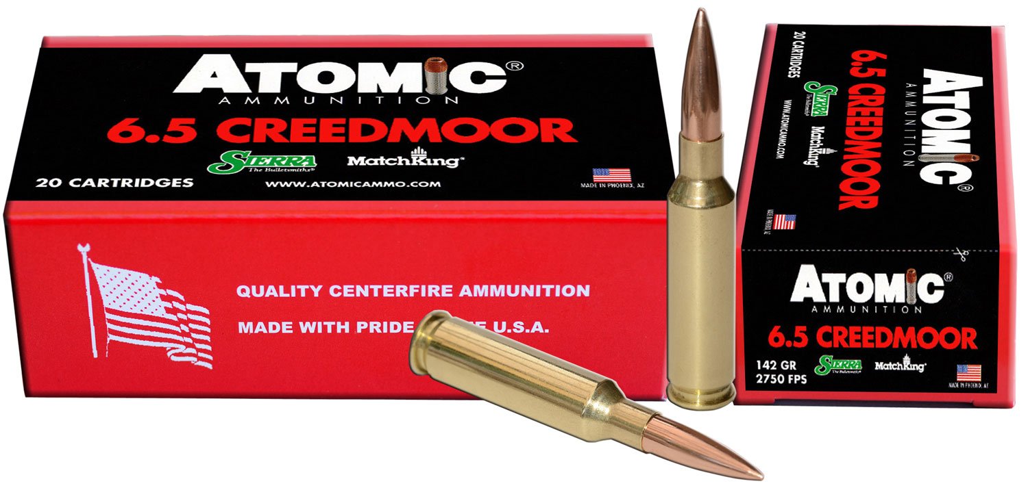 Atomic Ammunition 00404 6.5 Creedmoor 142gr HP Match 20 Rounds