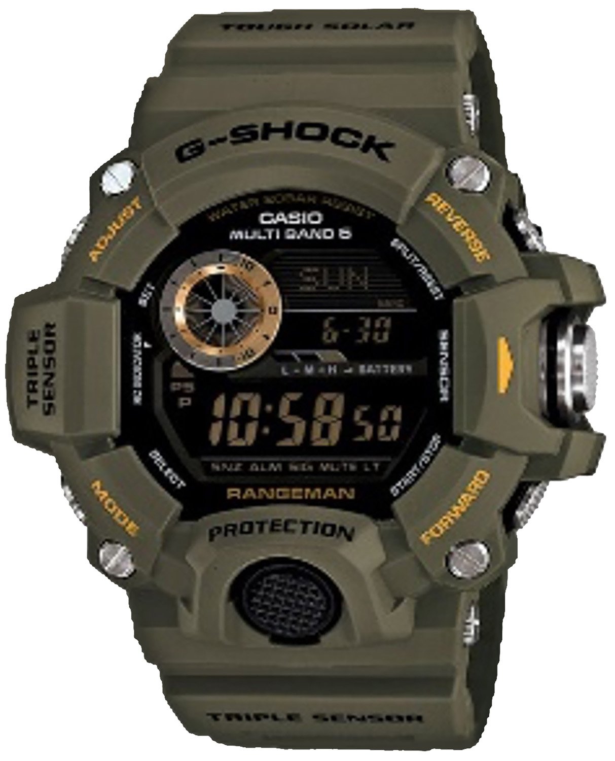 GSHOCK GW94003CR Premier Military Olive Watch - GSHOCK
