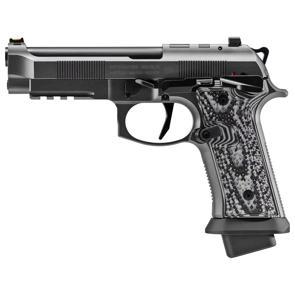 Beretta 92XI SAO LCO Optics-Ready 9mm Pistol: Hogue Squalo Grip, Fiber Optic Sight - Beretta - 9mm