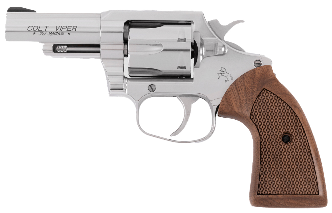 Colt ZVIPERSP3WRR Viper 357MAG 3" SS Walnut Grip 6-Round Revolver Blemished
