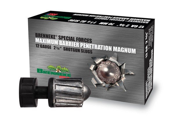 Brenneke SL122MBPM Special Forces 12Ga 2.75" 1 3/8oz Slug 5/Box - Brenneke