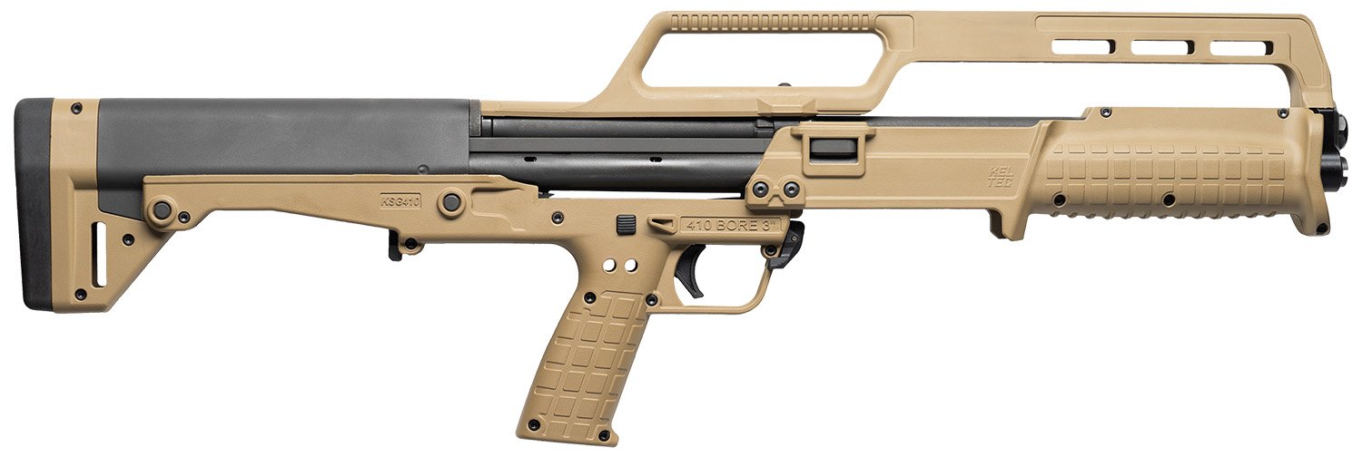 Kel-Tec KSG410TAN Shotgun 18.5" Barrel 10+1 Synthetic Tan - Kel-Tec - 410 Bore