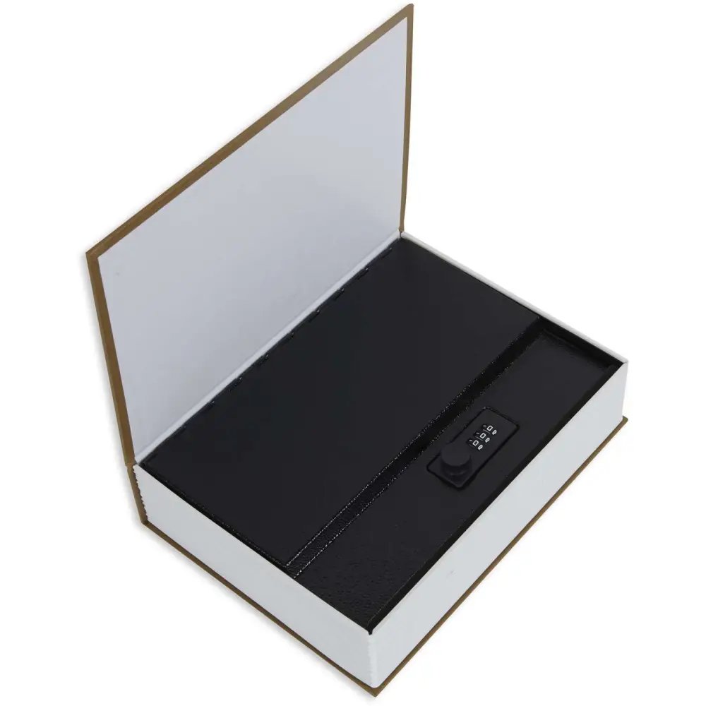 Bulldog BD1182 Deluxe Diversion Book Safe Brown Steel Combination Lock - Bulldog - BROWN