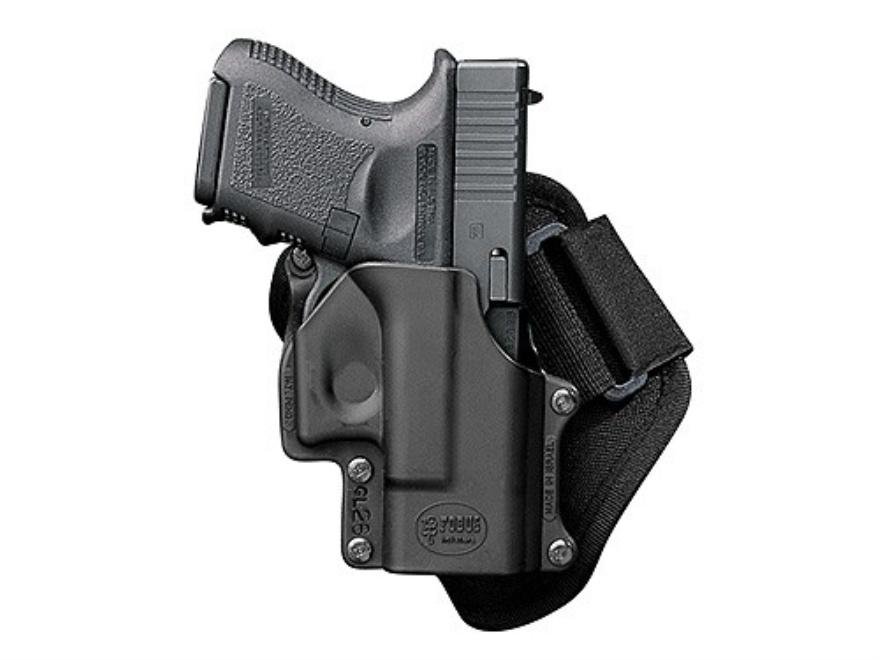 Fobus GL43NDA Ankle Holster for Glock 43, Right Hand, Matte Black