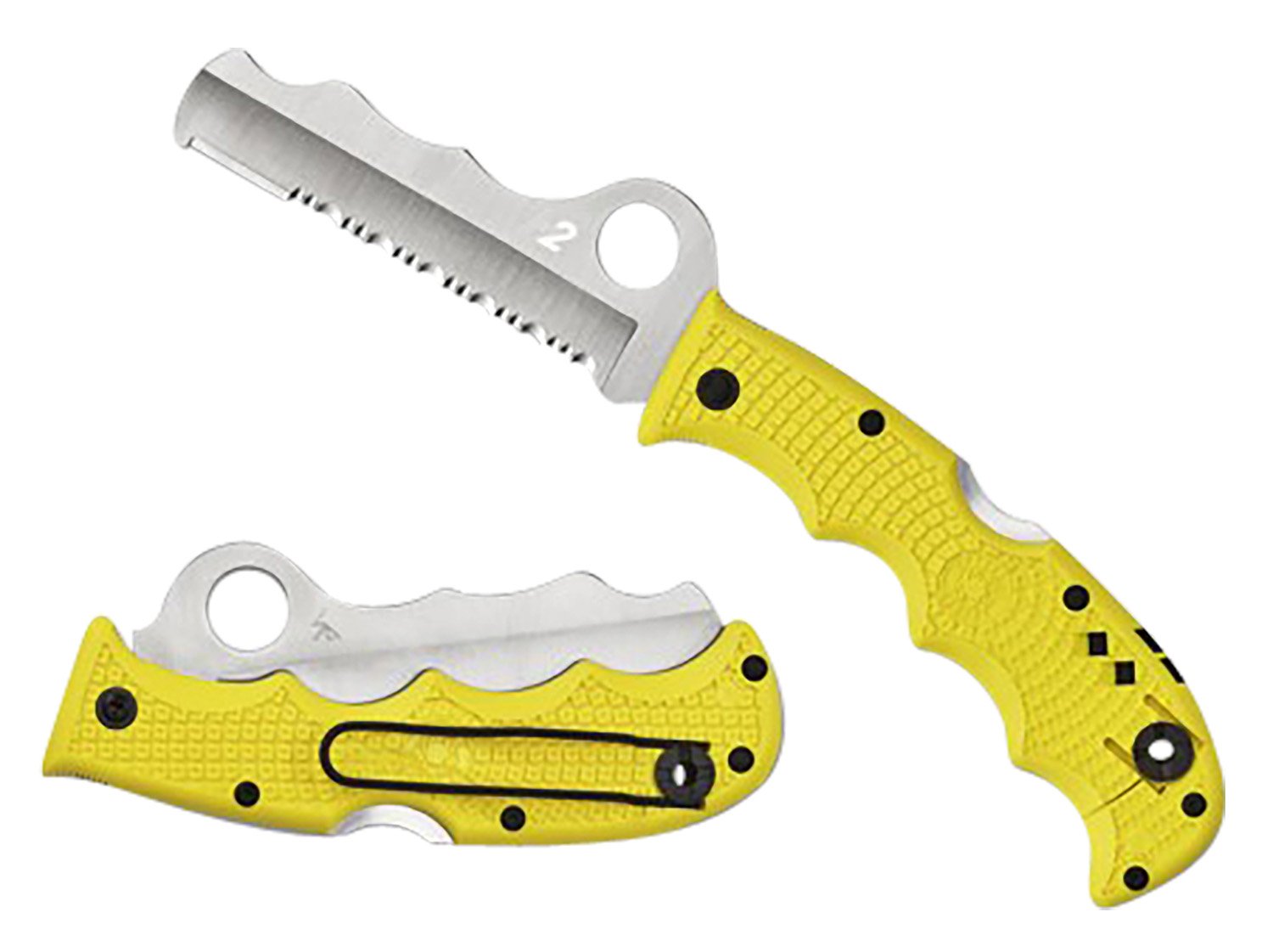 Spyderco C79PSYL Assist Salt 3.68" H2 Steel Yellow FRN Handle Knife - Spyderco