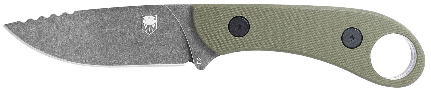 Buy Cobratec D2 Skinner 3.75" Full Tang OD Green G10 with Kydex Sheath online