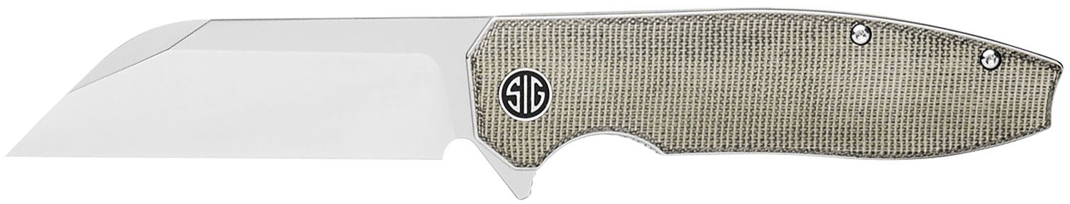 Sig SAUER Karak Satin Wharnecliffe Knife with Green Micarta Handle (KA-7SG)