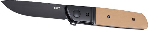 CRKT 5720B Bamboozled 3.34" D2 Steel Folding Knife, Bronze/Black Handle
