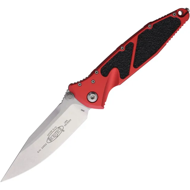 Microtech Socom Elite 160-10RD 3.98 In Stonewashed Red Alu Handle