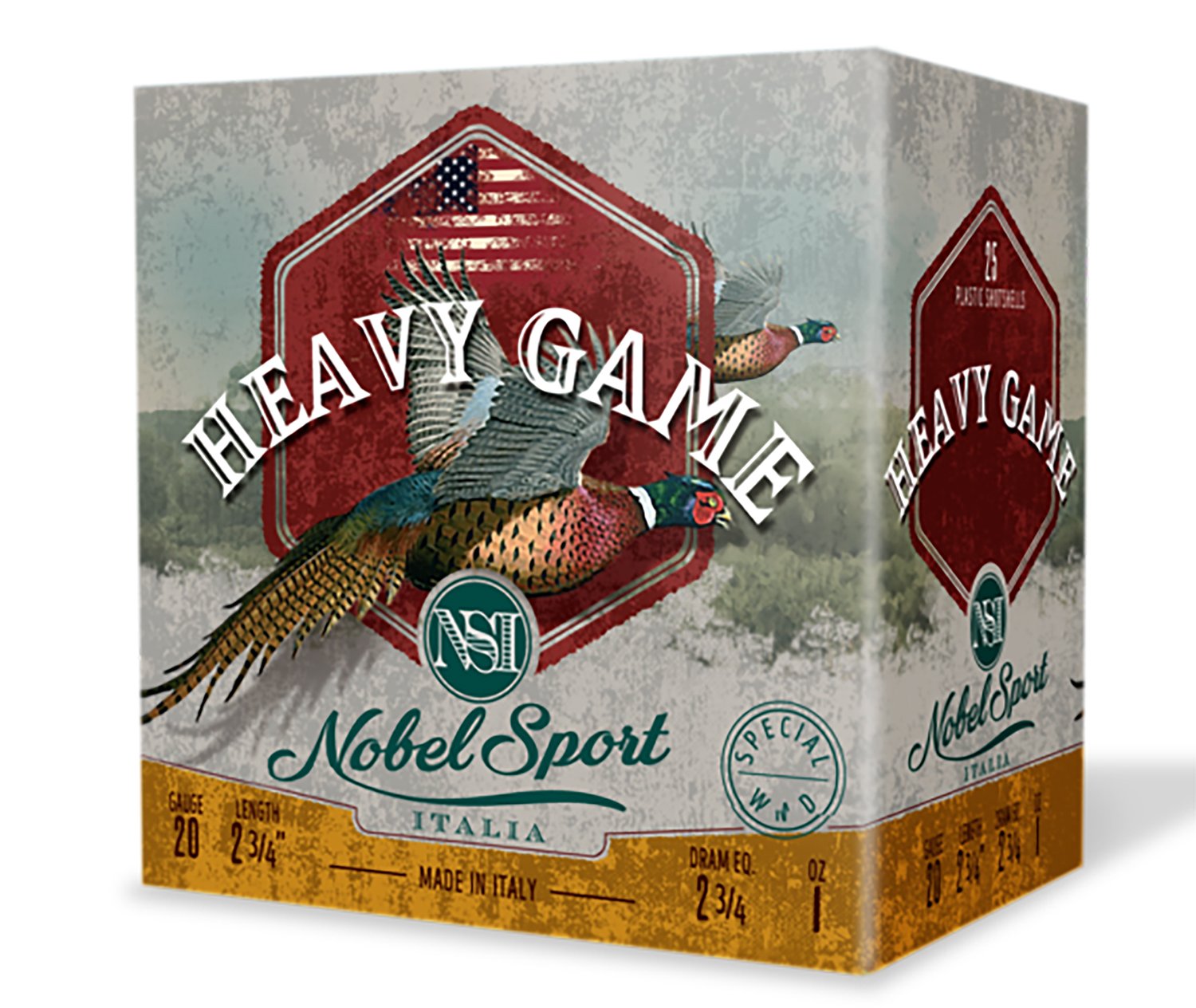 EUROSPORTS ANSH2075 20GA 2.75" 1oz #7.5 Shotgun Shells 25-Box - EUROSPORTS LLC - 20 GAUGE