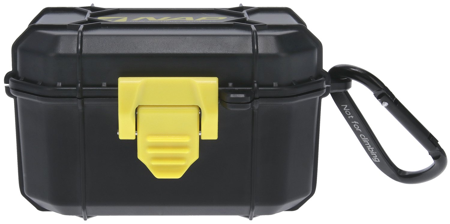 NAP NAP-BHDCASE Broadhead Case Black/Yellow Aluminum Weather-Resistant - NAP
