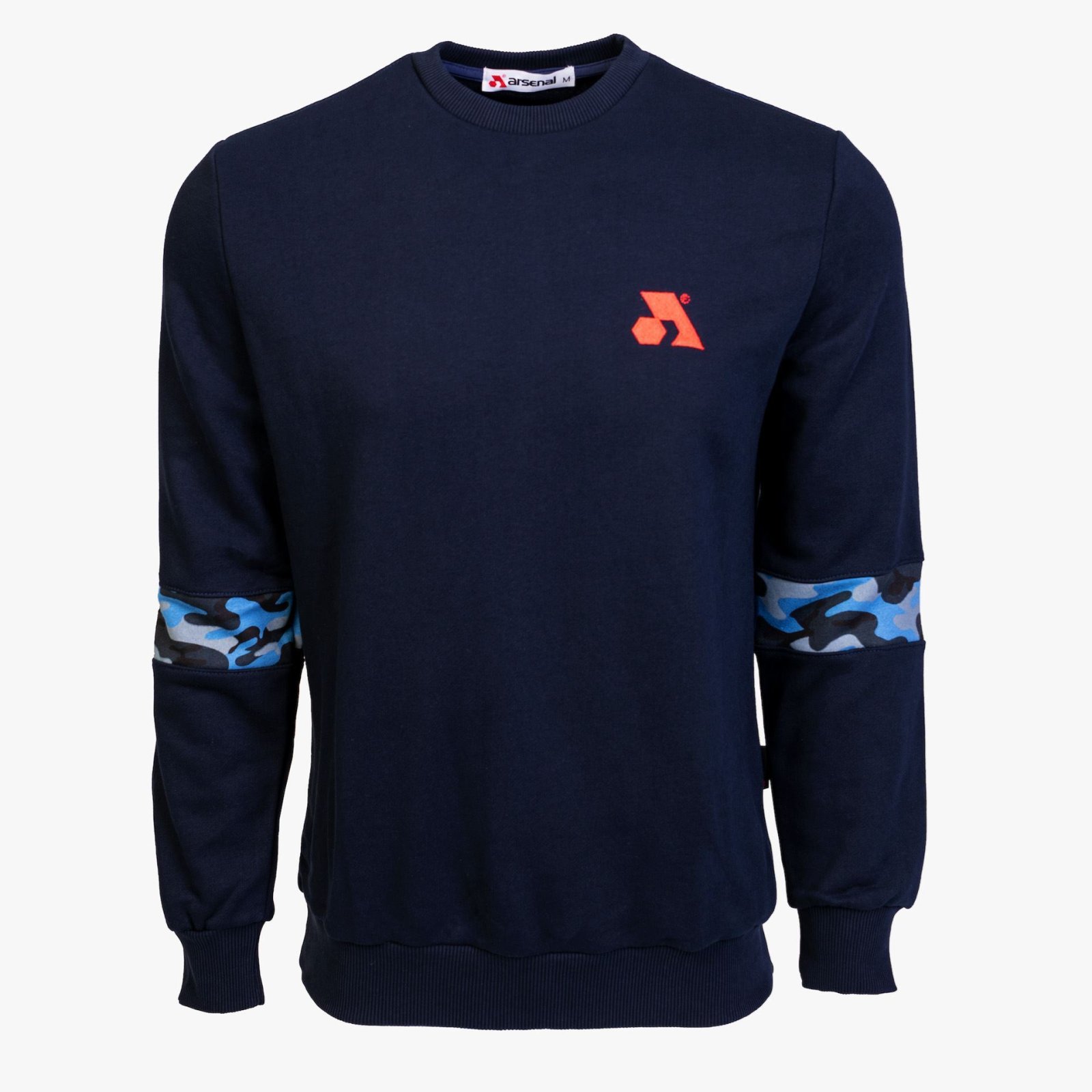 Arsenal Small Blue Cotton-Poly Standard Fit Flex Pullover Sweater - Arsenal