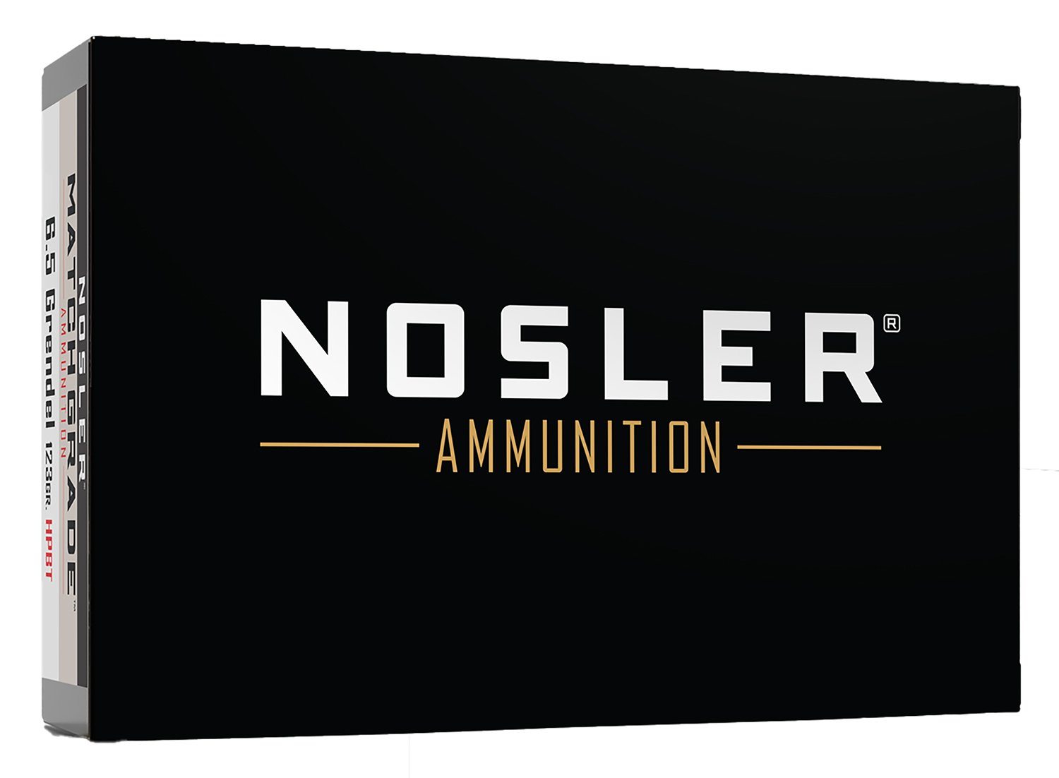 Nosler 44501 Match Grade 6.5 Grendel 123 Grain Hollow Point Boat Tail 20 Ro