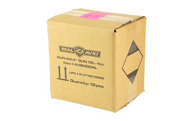 Real Avid Gun Max Oil 4oz Squeeze Bottle 12 Pack PDQ
