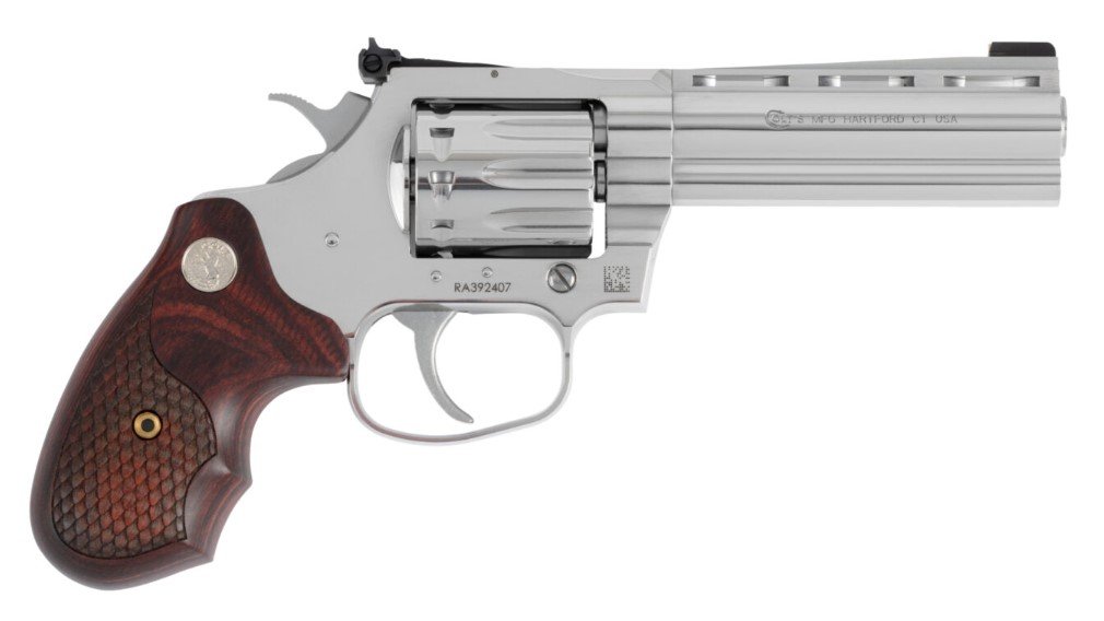 Colt King Cobra 22LR 4.25 Inch Stainless Matte Snake Scale Grip TALO - Colt - 22 LR