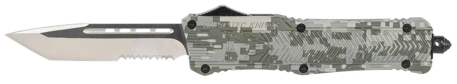 CobraTec LADCCTK1LTS CTK-1 Large 3.75" OTF Tanto D2 Army DigiCamo Knife - CobraTec Knives - TANTO