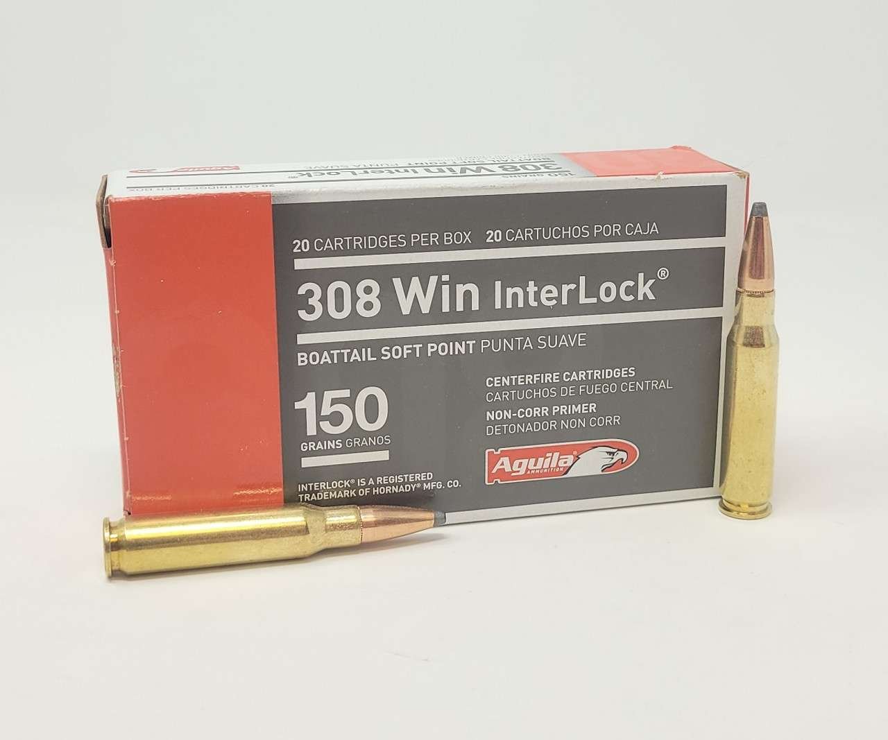 Aguila 8090AG .308 Win 150gr InterLock BTSP 20 Rounds