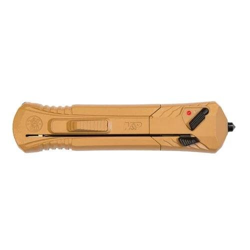 BTI 1084315 Smith & Wesson M&P OTF Knife 3.7" AUS-8 FDE Blade - Smith & Wesson