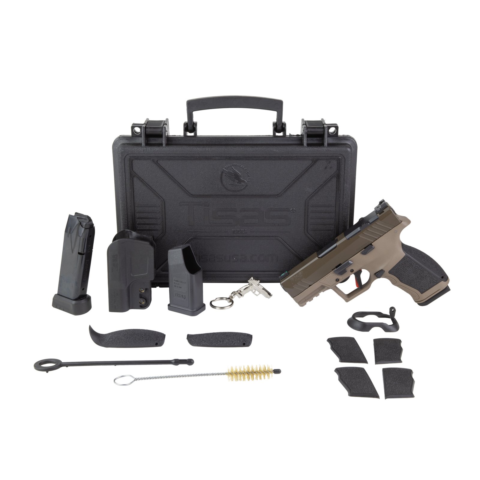 Tisas 12700010 PX-9 Carry Raptor 9mm 3.5" Flat Dark Earth Semi-Auto Pistol