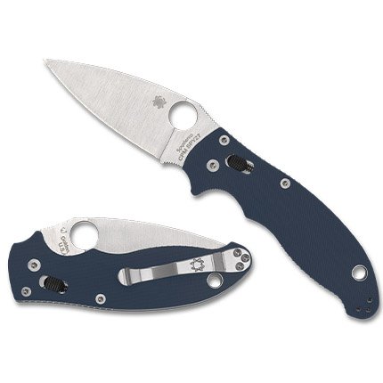 Spyderco C101GPCBL2 Manix 2 CPM SPY27 Cobalt Blue G10 Handle Knife - Spyderco