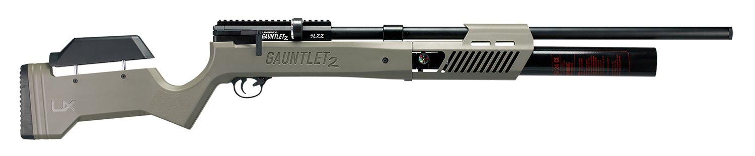 Umarex 2254832 Gauntlet 2 .22 PCP Air Rifle 1130 FPS Flat Dark Earth - UMA - LEVER