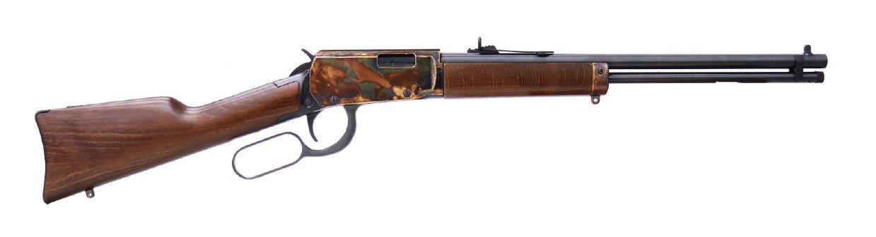 Heritage Settler Compact 22 LR Rifle - 16.5 Inch, Case Hardened, 13 Round Capacity, Wood Finish, STR22LCH16 Model