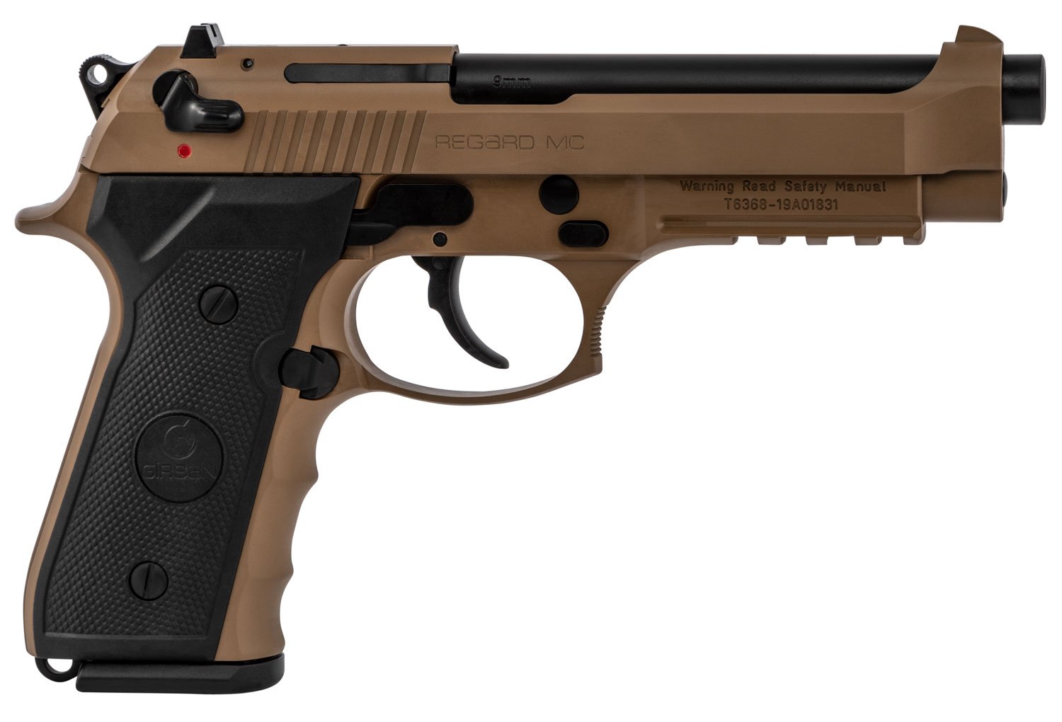 Girsan Regard MC 9mm Pistol FDE - Beretta 92 Style, Lightweight Design