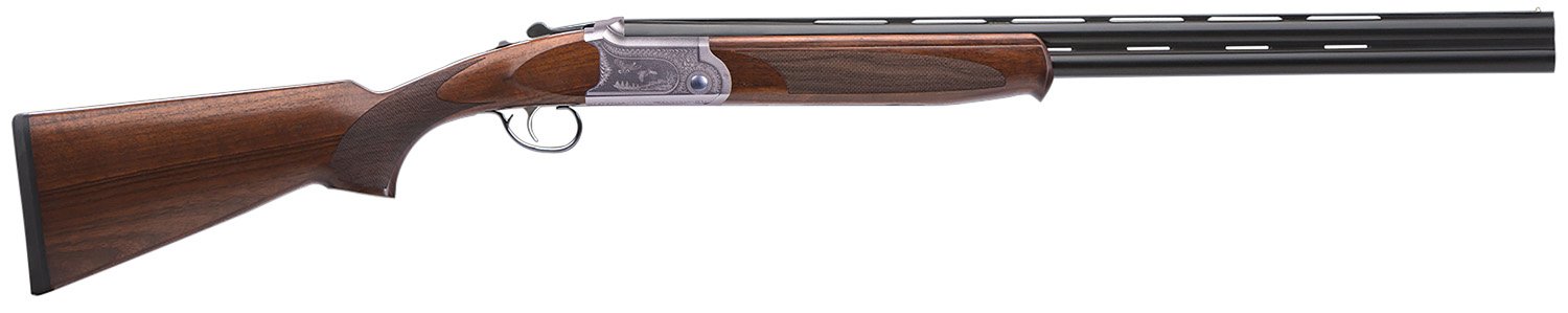 ATI Cavalry Compact 28Ga O/U Shotgun: 26" Barrel, 3" Chamber, Engraved, Wood Stock - American Tactical Imports - 28 GAUGE