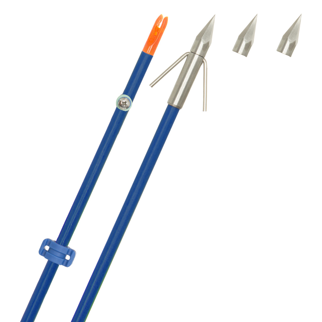 Fin Finder Raider Pro 811314026613 Bowfishing Arrow Blue Bighead Point