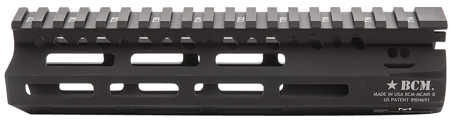 BCM MCMR8556BLK 8" M-LOK Free-Float Handguard, Aluminum, Black Finish - Bravo Company Manufacturing - AR PLATFORM