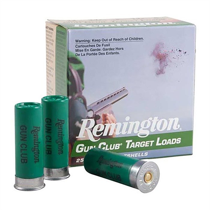 Remington GUN CLUB TARGET 12 GA 2-3/4" 1-1/8OZ #8 SHOT 1200 FPS 250/CS - Remington Arms Company, LLC