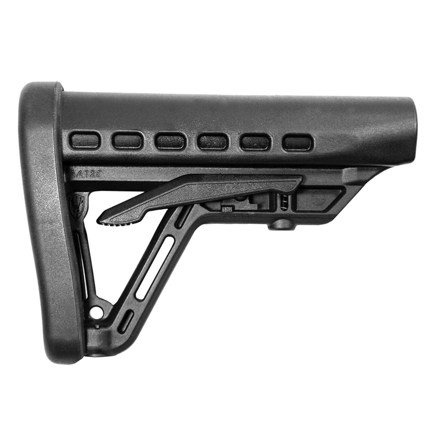 ProMag Archangel AA125 AR-15 Low-Profile Buttstock, Black Polymer, 6-Position M4 Style, Lightweight, USA Made
