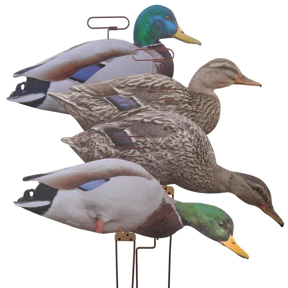 Higdon Outdoors 13021 Flats Mallard Duck Motion Silhouettes, 12-Pack