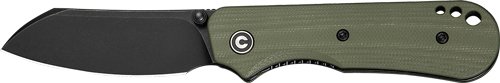 Civivi KNIFE CRABBY 2.7" G-10 OD GREEN BLACK STONEWASH - CIVIVI