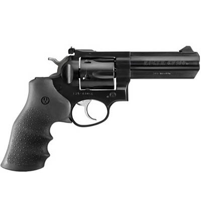 Ruger 1702 GP100 Revolver, 357 Mag, 4.2" Blued Alloy Steel Barrel, 6-Round Capacity, Hogue Monogrip, Adjustable Rear Sight - Ruger - 357 Magnum | 38 Special