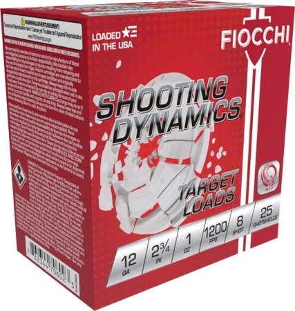 Fiocchi 12SD1H8 Shooting Dynamics Target 12 Gauge 2-3/4" 8 Shot 1200 fps - Fiocchi - LEAD