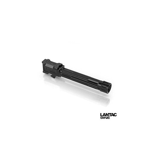 LANTAC 9INE Glock 17/19 Barrel - 416R SS, 1:10 RH Twist, Fluted, 3 Finishes