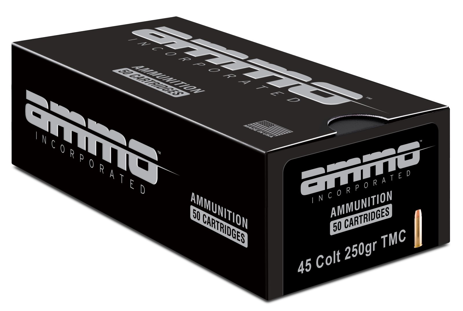 Ammo Inc Signature .45 Colt 250gr TMC Target Ammo - 50 Rounds