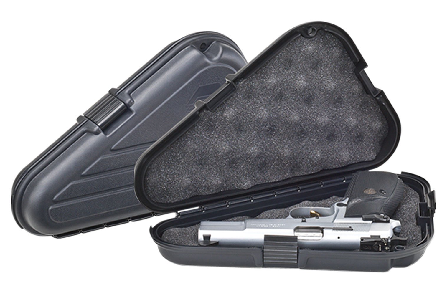 Plano 142300 Protector Pistol Case Large Black Polymer Holds Handgun - Plano Molding Company - BLACK