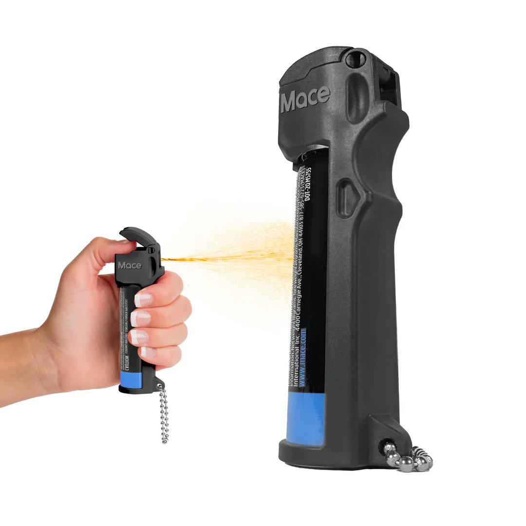 Mace Security International 80836 Triple Action Pepper Spray 10 Feet Black - Mace Security International