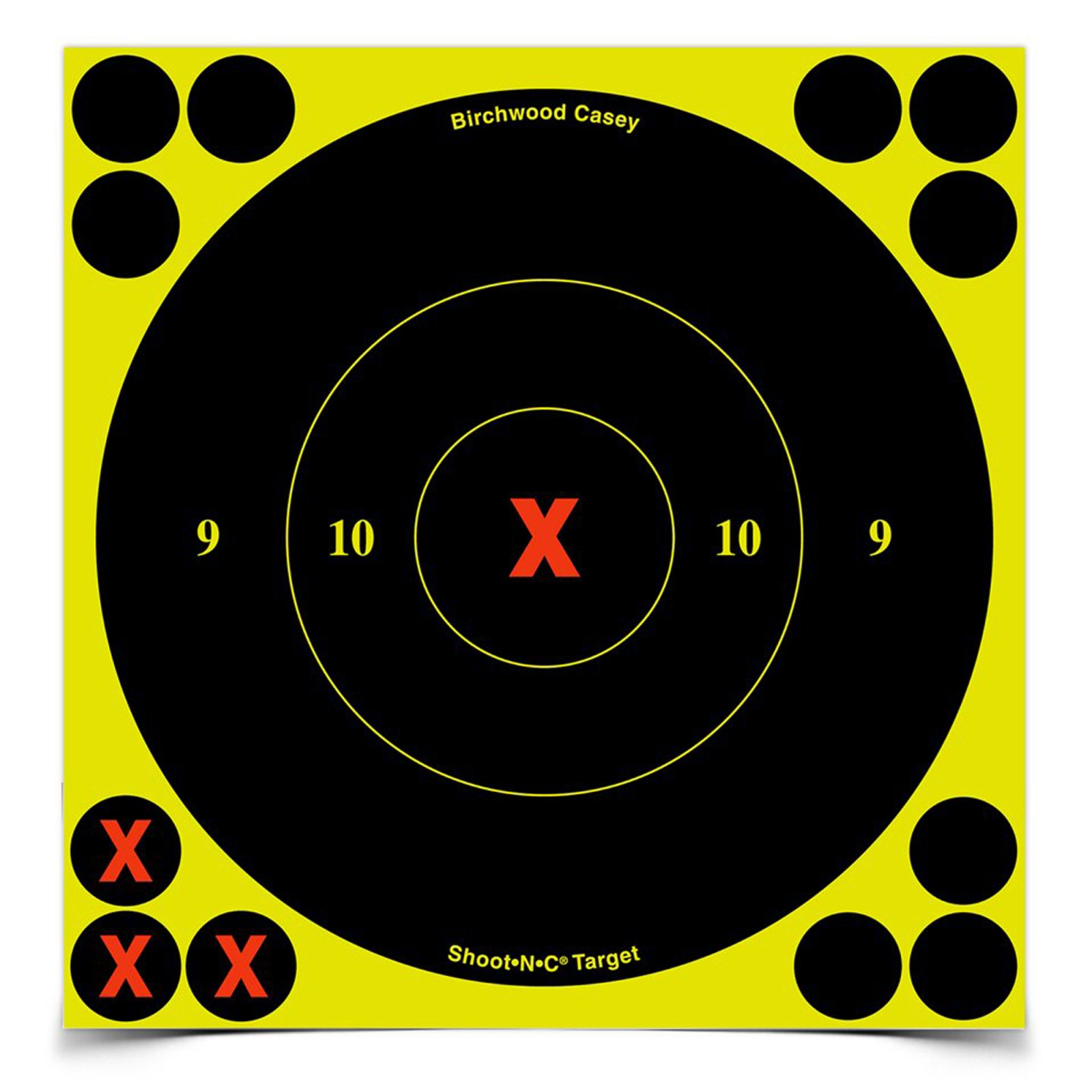 Birchwood Casey Shoot-N-C Targets 6" Round "X" 60 Pack - Birchwood Casey - 6"