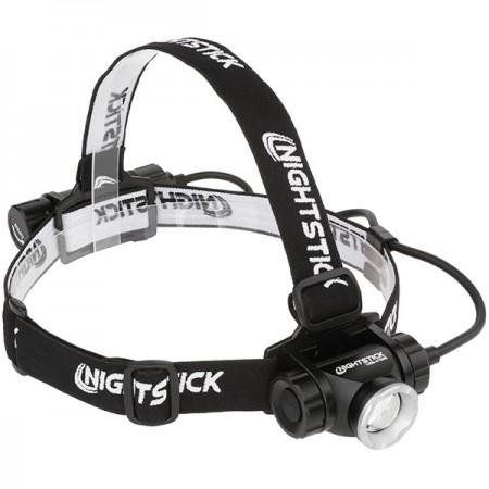 Adjustable Beam Headlamp - 1000 Lumens CREE LED - USB Rechargeable - Matte Black - NightStick