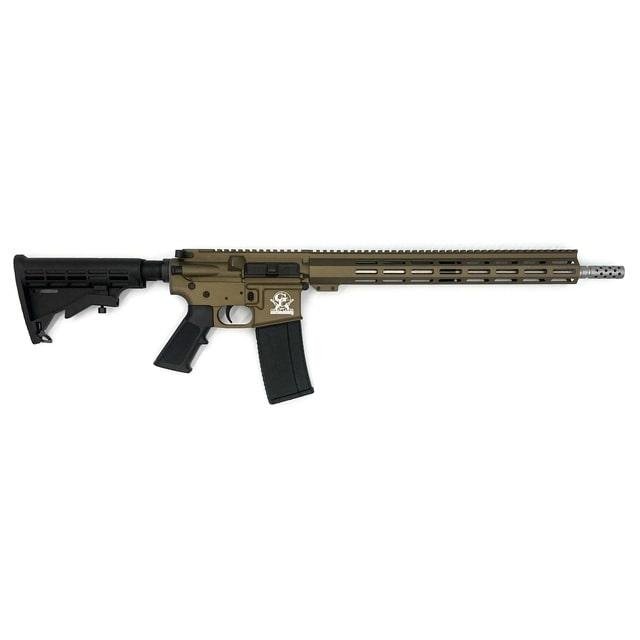 GLFA GL15223SSBRZ AR-15 Semi-Automatic Rifle, .223 Wylde, 16-Inch 1:8 Twist Heavy Barrel, Aluminum 7075 Frame, Cerakote Finish, 30-Round Magazine, 33.25-Inch Length, 6.8 lbs - Great Lakes Firearms - .223 WYLDE