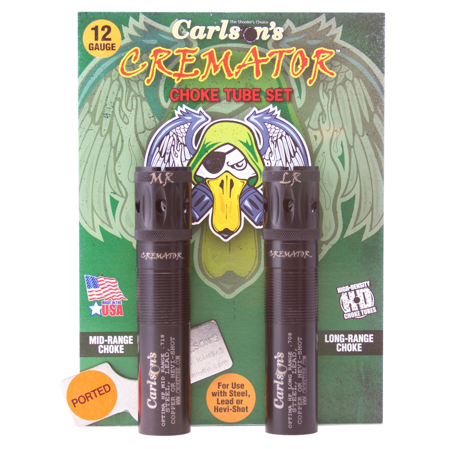 Carlsons Cremator Ported Beretta Optima HP 2-Pack Choke Tubes (11562) - Carlson - 12 GAUGE