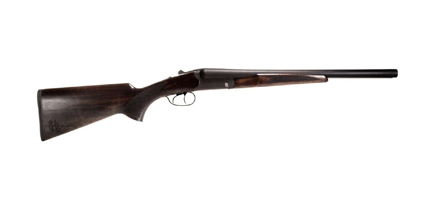 Heritage Badlander 12 Gauge SXS Shotgun: 18.5" Barrel, 3" Chamber, Turkish Walnut, Black Chrome Finish