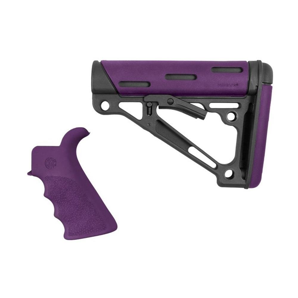 Buy Hogue 15656 Beavertail Grip & Overmolded Collapsible Stock Purple online