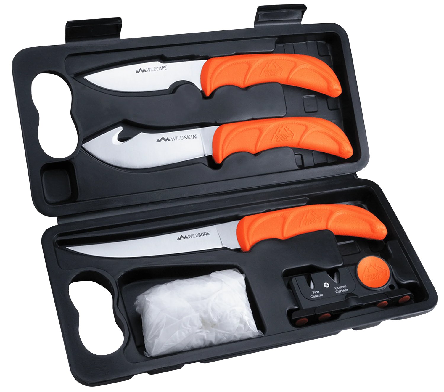 Outdoor Edge WL6 WildLite Game Processor Kit 420J2 SS Blaze Orange Handles