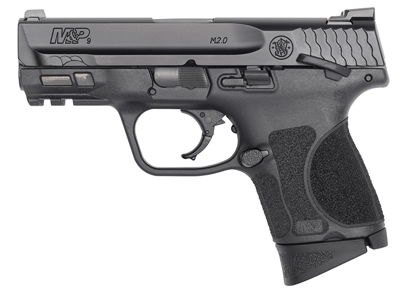 Smith & Wesson M&P M2.0 Sub-Compact 9mm Luger 3.60" Barrel 10+1 Black Polymer Frame Picatinny Acc. Rail Armornite Slide Manual Safety 10Lb. Trigger Pull - Smith & Wesson - 9mm