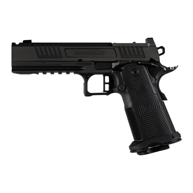 AF1911-ROMULUS 9MM 20Rd Magazine (5) 5 BULL Ramped Ported Barrel MOS Optic Cut DLC BLK - Alpha Foxtrot - 9mm for sale at TheGunDock
